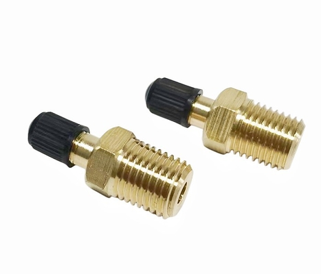 De Klep van messingsschrader met 1/4“ Mannelijke NPT 1/4“ NPT Tankklep