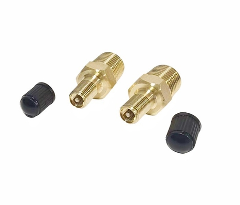 De Klep van messingsschrader met 1/4“ Mannelijke NPT 1/4“ NPT Tankklep