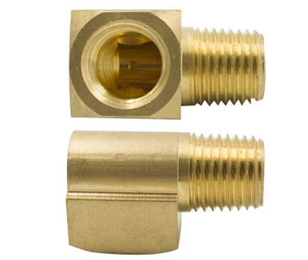 CNC 1/4“ NPT Pijpmessing Loodvrije de Elleboog van de 90 Graadstraat