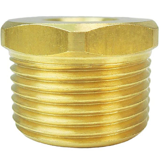 3/4“ NPT Mannelijk X 1/4“ NPT de Vrouwelijke Ring van de de Montagehexuitdraai van de Messingsbuis